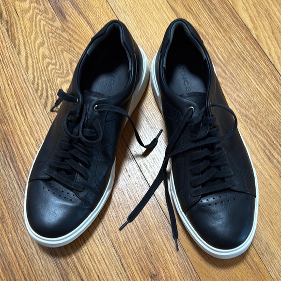 Vince. Black Leather Men's Sneakers - Picture 2 of 5